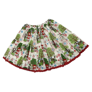 Handmade Little Red Riding Hood skirt. XS child to XS adult. Vintage/Unique